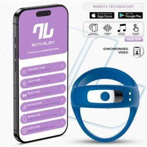 Rank Anillo Vibrador con App Azul