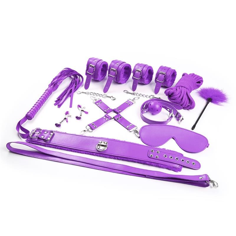 Set Bondage de 10 Piezas Púrpura - Imagen 4