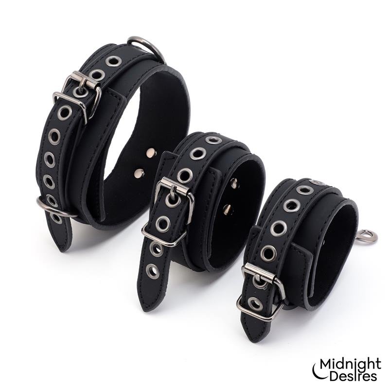 Set de Restricciones con Collar y Esposas - Imagen 5