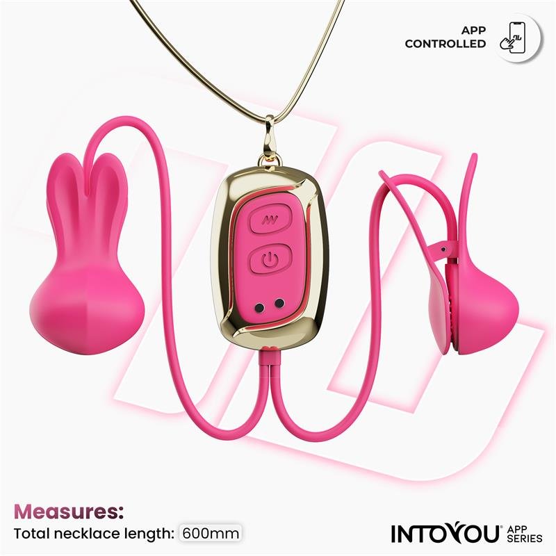 Tickly Pinzas para Pezones con Vibración, Control y Collar con APP - Imagen 3